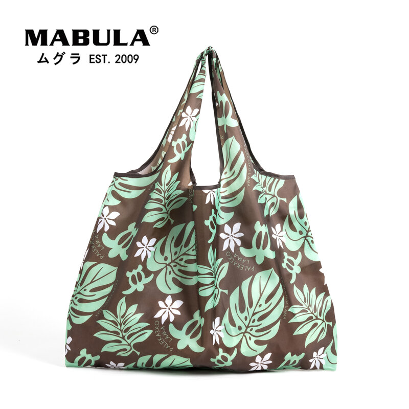 Borsa Shopping pieghevole borsa a tracolla portatile riutilizzabile ecologica per borse da viaggio tascabili moda drogheria