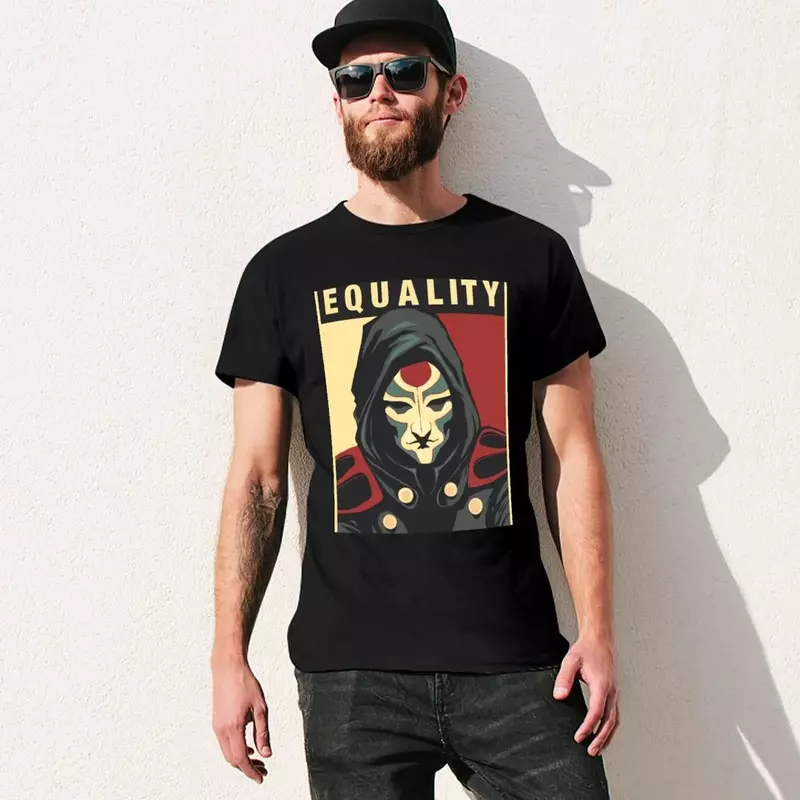 Amon Equality plakat t-shirt bluzka estetyczne ubrania słodkie bluzki oversized t shirt men