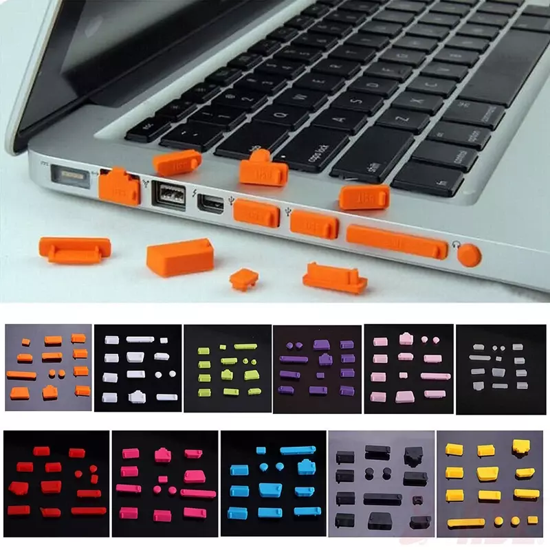 16Pcs Universal Anti Dustproof Notebook Port Plug Silicone Protector USB Elastic Laptop Computer Cover Stopper