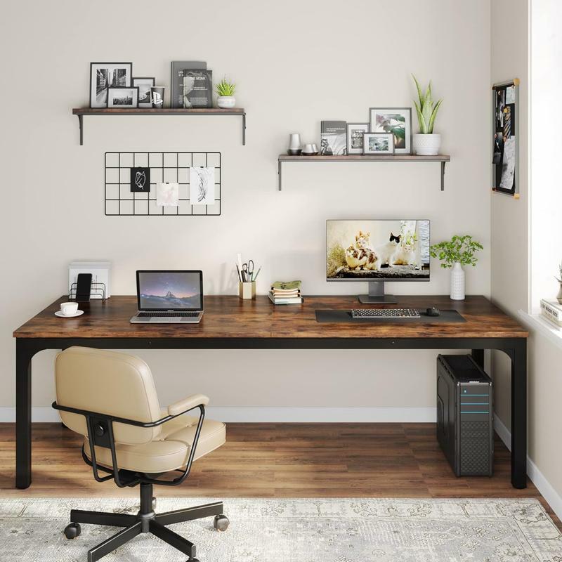 Tribeseches-مكتب تنفيذي كبير ، طاولة دراسة وكتابة للمنزل والمكتب ، أثاث الكمبيوتر للأعمال