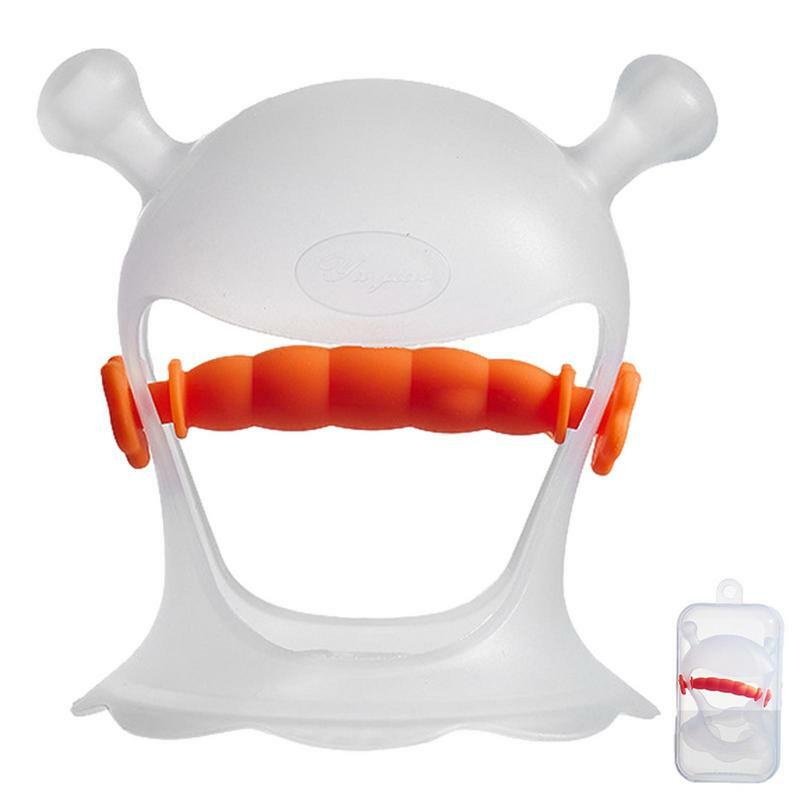 Safe Full Wrap Teether para bebê Brinquedos de dentição de cogumelo Mordedores de mão de pulso Brinquedos de mastigação de silicone Brinquedo de dentição de silicone