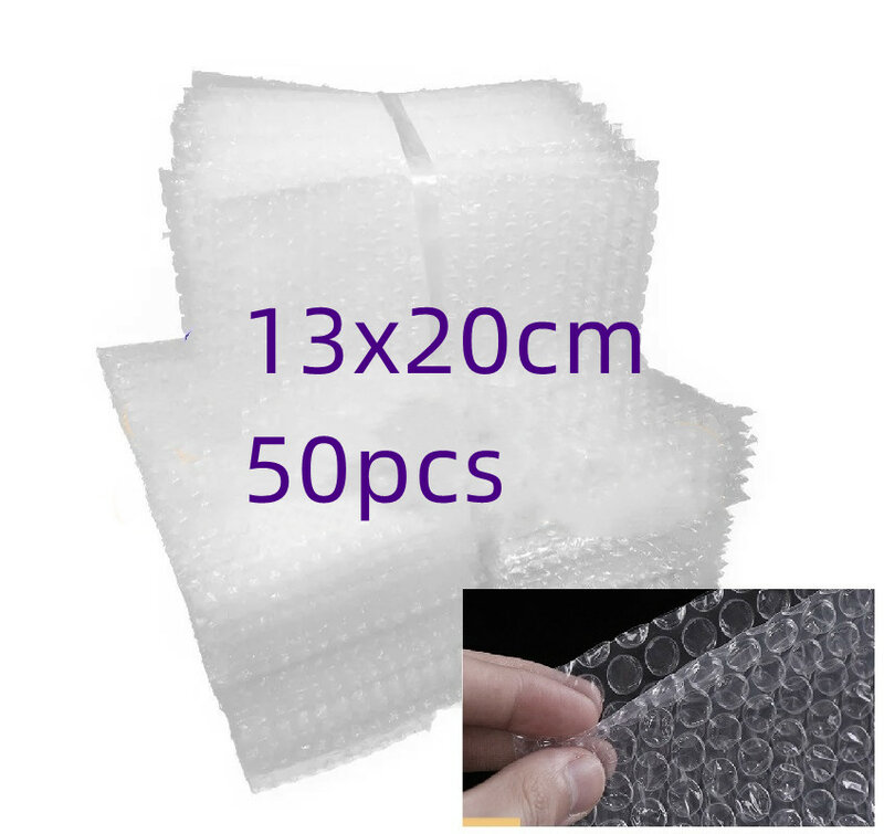 13x20 см 50 шт. большие пузырчатые конверты для упаковки белые Упаковочные пакеты прозрачная Противоударная упаковка почтовые пакеты оптом