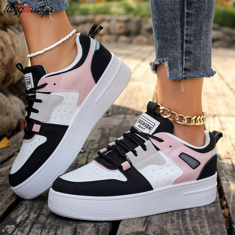 Casual Sneakers for Women Platform shoes Breathable Running Sports Chunky Shoes Student Comfortable Kawaii Ladies Footwear 42