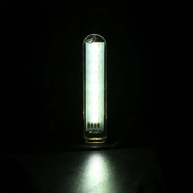 Внешсветильник аккумулятор, USB-разъем, 8 светодиодных ночных ламп, портативное зарядное устройство для чтения 5 В, для компьютера, ноутбука, мобильного устройства