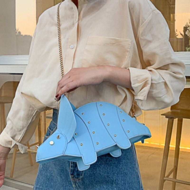 Umhängetasche eine lustige neue Dreieck Dinosaurier Stil Cross body lässige Handtasche für Frau hochwertige Messenger vielseitigen Luxus