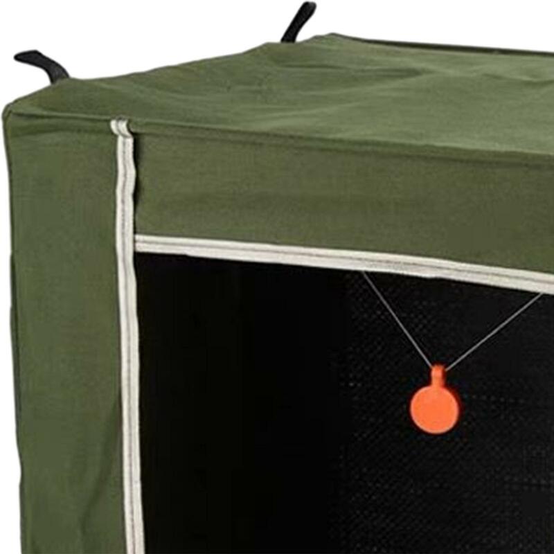 Caja de lona gruesa para práctica de tirachinas, accesorio silencioso plegable para acampar