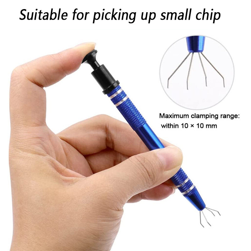 ปากกาแม่เหล็กแบบยืดหดได้ปากกาดูดชิปสำหรับหยิบจับลูกบอลเครื่องมือมือเครื่องหยิบซ่อมแบบอิเล็กทรอนิกส์