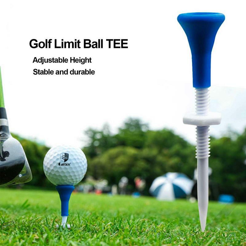 Długie koszulki golfowe o długości 85mm, regulowane koszulki golfowe o długości 5 sztuk/pudło z miękką gumową wysokością głowy do golfa