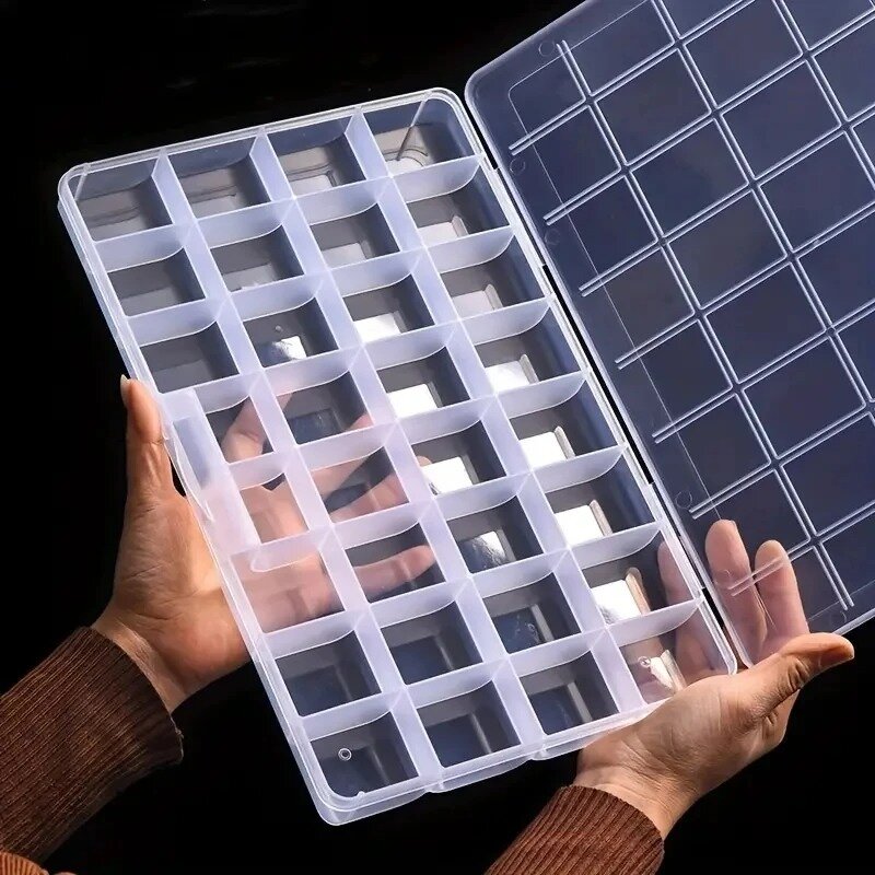 Прозрачная пластиковая шкатулка для хранения ювелирных изделий, 8 видов