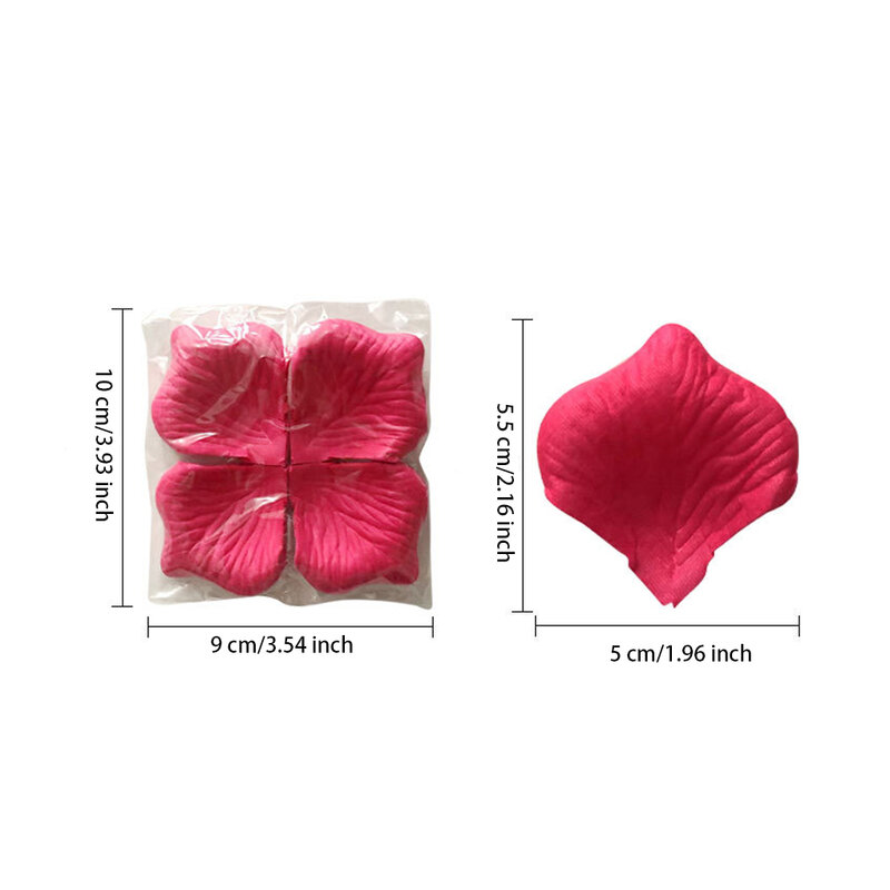 100 Pieces Colorful Silk Petals Flowers Artificial Rose Petal Wedding Event Scatters Marriage DIY Crafts for Favors