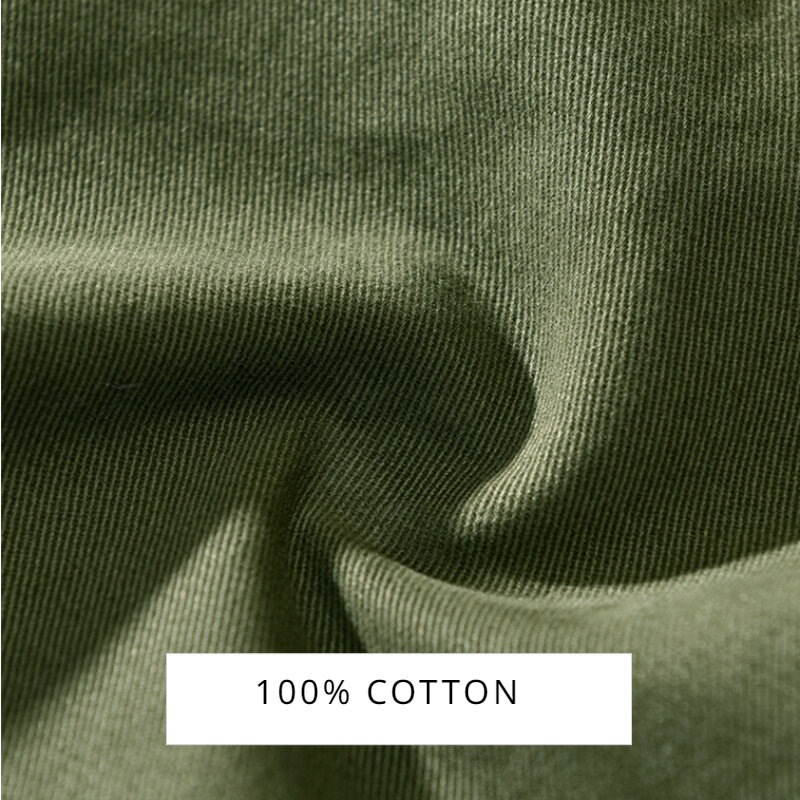Pantalones Cargo de algodón puro para hombre, ropa informal, cinturón suelto, cintura media, pantalones ajustados, AZ329 AZ378, primavera y otoño