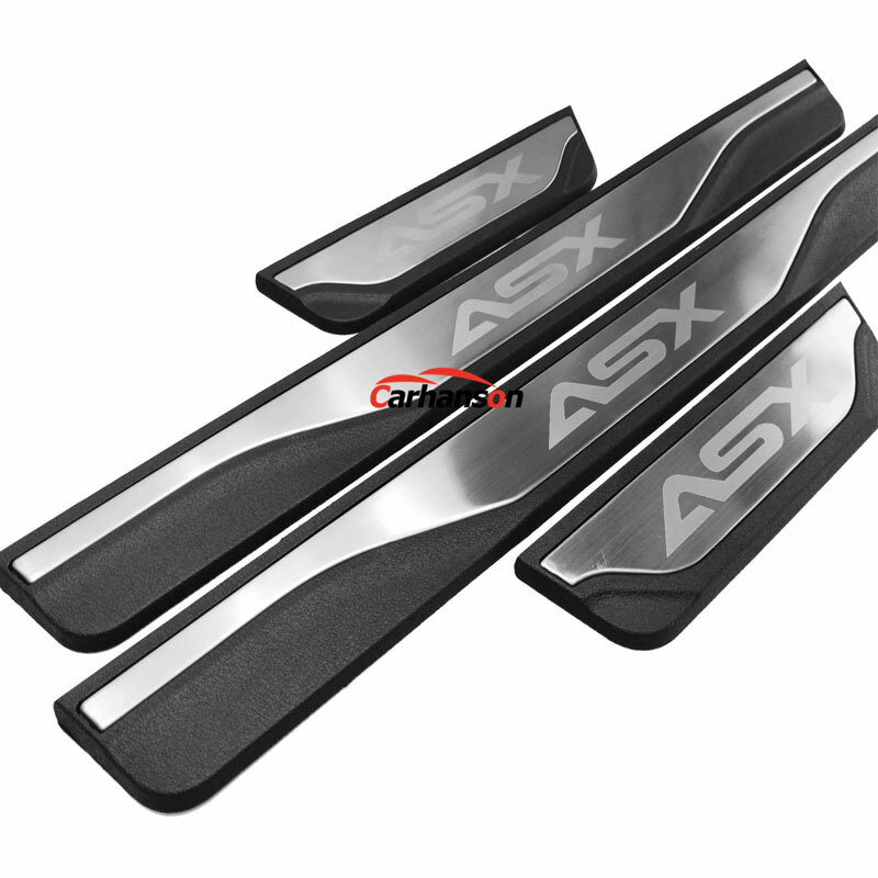 Placa de desgaste para coche Mitsubishi Asx 2020 2021, accesorios de protección de Pedal, pegatinas de umbral de estilo, 2023, 2024