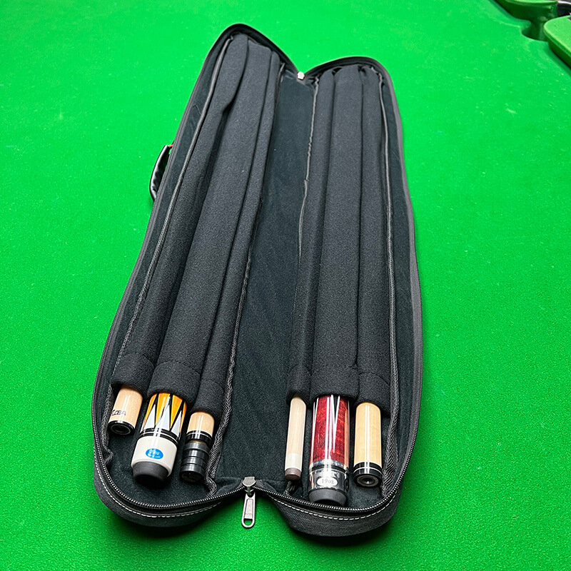 Pool Cue Sticks Bag 1/2 Cue Case Billiard Stick Storage Bag Dustproof Portable Snooker Billiard Cue Case 7 Holes Cue Case 83cm