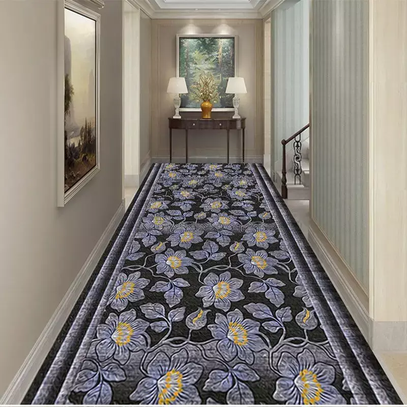 Tapete Doméstico de Tira Longa, Tapetes para sala, 3D Cuttable Floor Mat para Entrada Corredor Escada