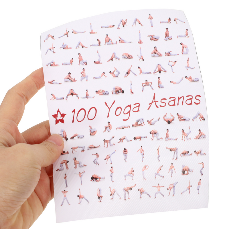 6 Pcs Yoga Poster Home Decor accessori resistenti all'usura Poster per esercizi Canvas Wall Picture Workout Miss