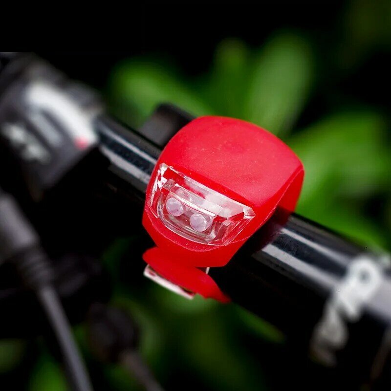 Feu avant étanche en Silicone pour vélo, éclairage de bicyclette, lampe de poche LED, lanterne arrière pour livraison directe