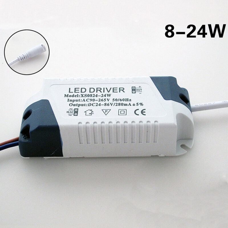 Controlador LED de corriente constante, fuente de alimentación para luz de techo, amplio voltaje, 90-265V, 8-18W/8-24W