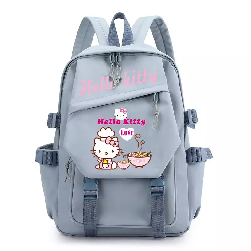 Sanrio Hellokitty Nowy tornister studencki z nadrukiem Cute Cartoon Lekki i płócienny plecak komputerowy o dużej pojemności