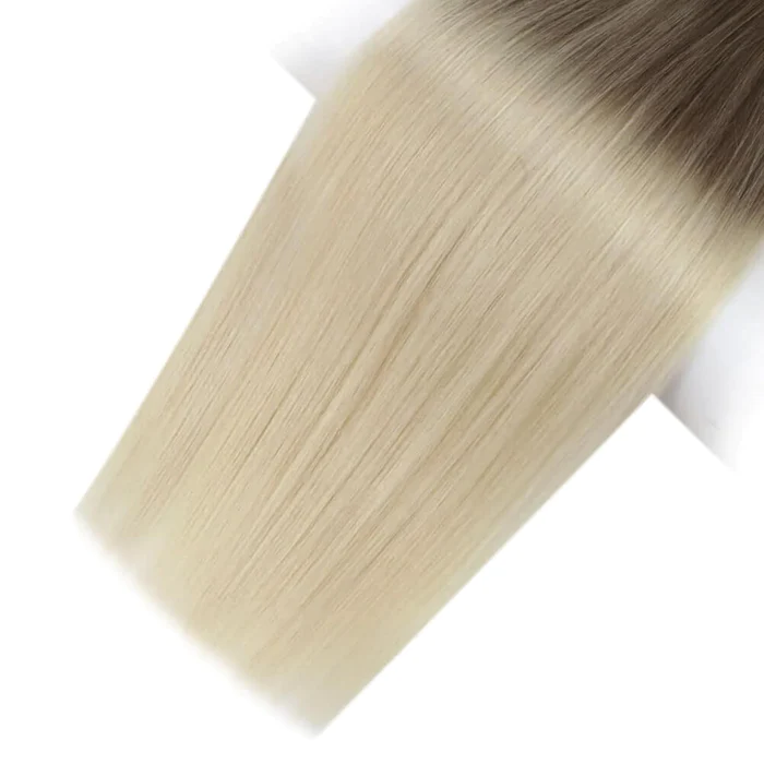 Moressoo rambut Virgin kain 100% ekstensi rambut manusia asli dijahit dalam 50g/Set 12 bulan ekstensi rambut kualitas tinggi untuk wanita