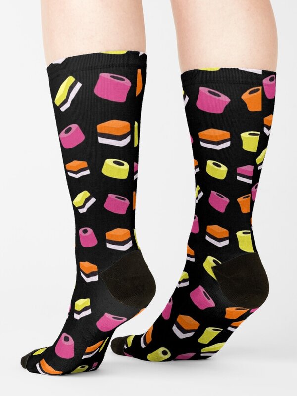 Liquorice Allsorts Sweets Socks Men's gift kawaii compression Boy Child Socks Women's