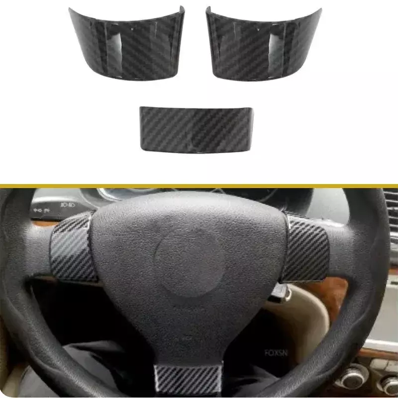 ABS carbon fiber automobile steering wheel decorative patch For VW Golf 5 MK5 Passat B6 Jetta Tiguan 2007-2011
