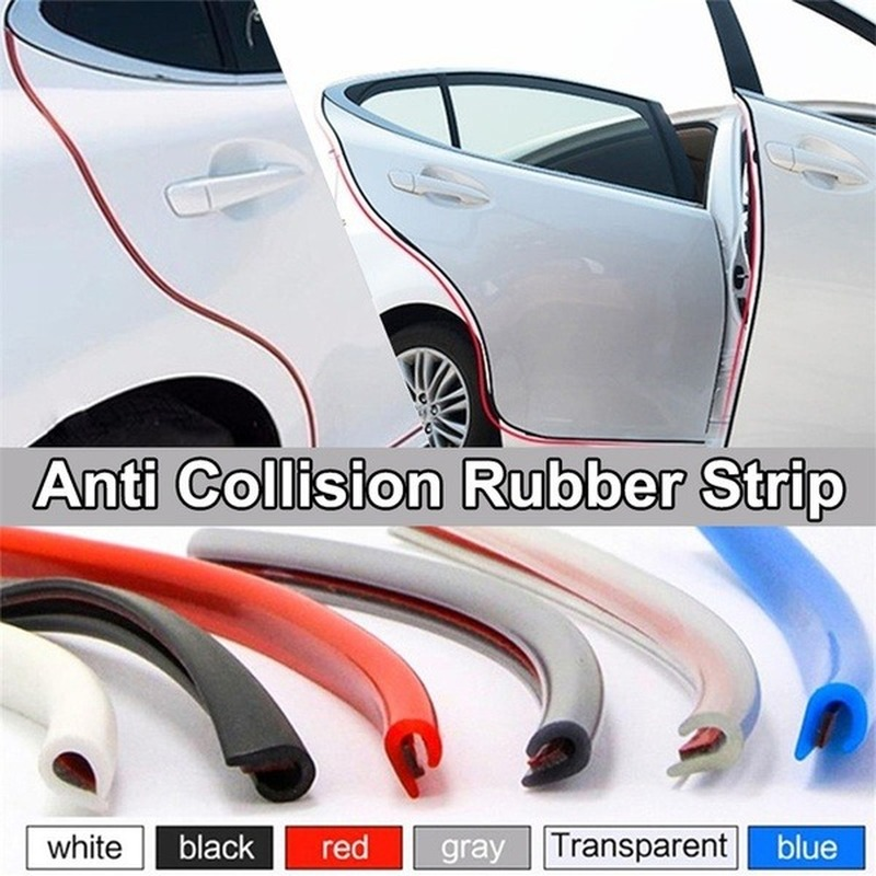 2/3m/5m U Type Universal Car Door Protection Edge Guards Trim Styling Moulding Strip Rubber Scratch Protector for Car Styling