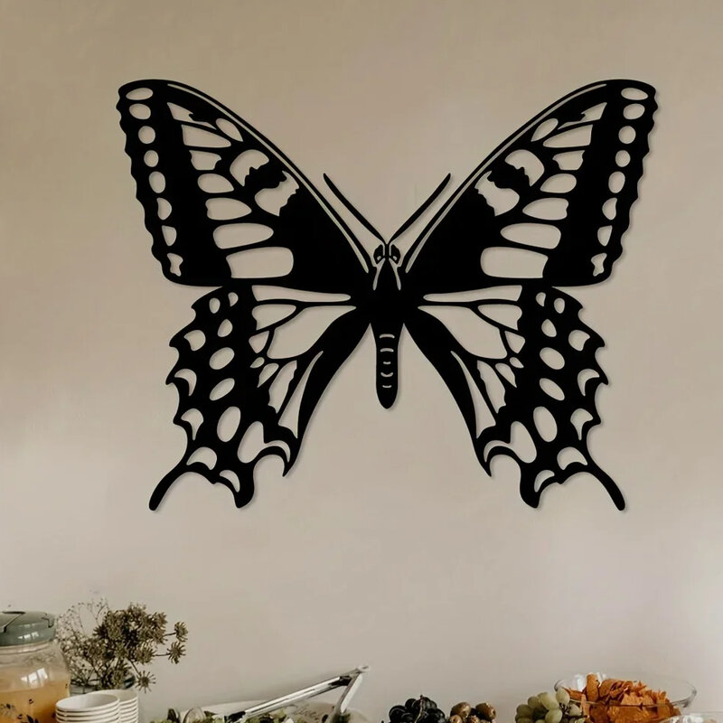 クリエイティブな蝶の鉄の工芸品、屋内の装飾、リビングルーム、寝室、屋外の壁の装飾に最適