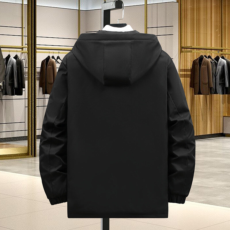 Мужская Утепленная куртка на хлопковом наполнителе, размеры до 10XL