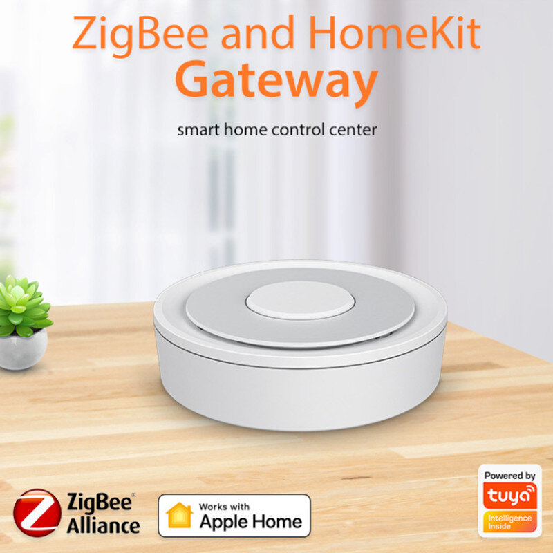 ZigBee Tuya Hub Gateway kawat 3.0 cerdas, pengendali jarak jauh nirkabel jembatan rumah pintar bekerja dengan aplikasi kehidupan pintar Alexa Google rumah