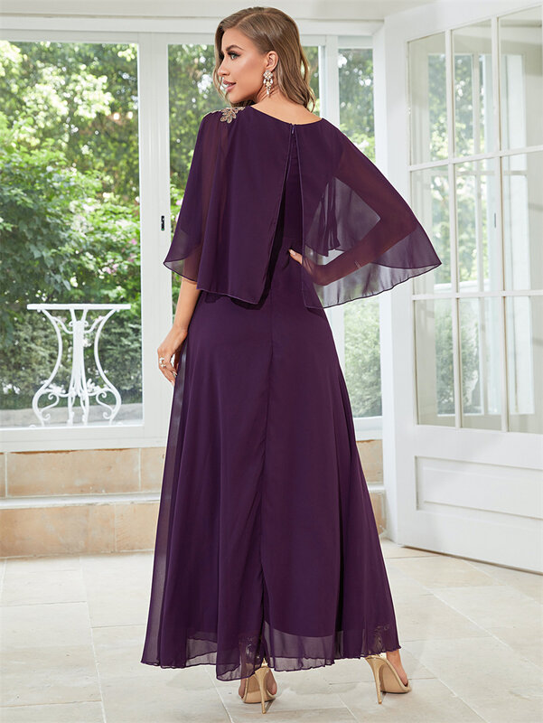 Robe de Soirée en Mousseline de Soie pour Femme, Tenue Élégante de Luxe, de Célébrité, de Mariage, de Bal, Jupe, 2023