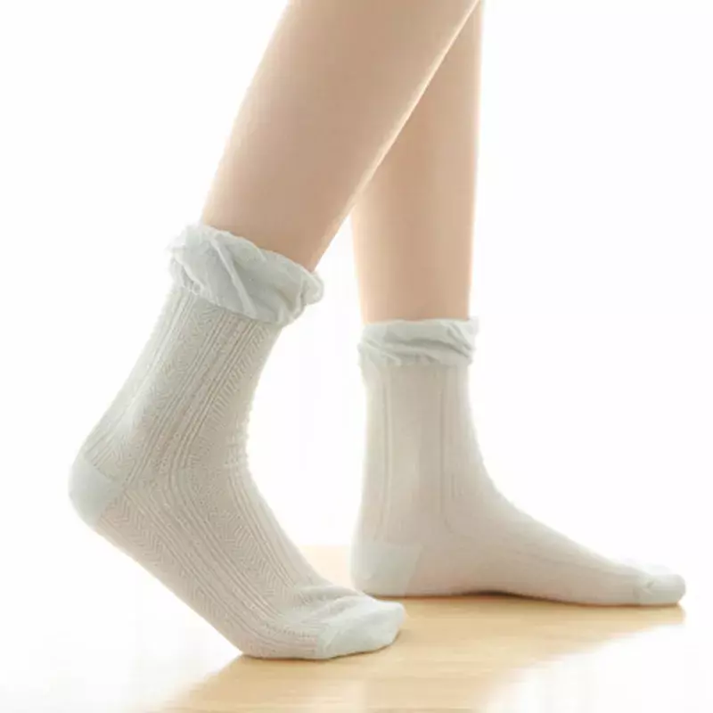 1Pair Female Socks Casual Ladies Comfortable Socks Solid Color Ankle Socks Cotton Pregnant Women Summer