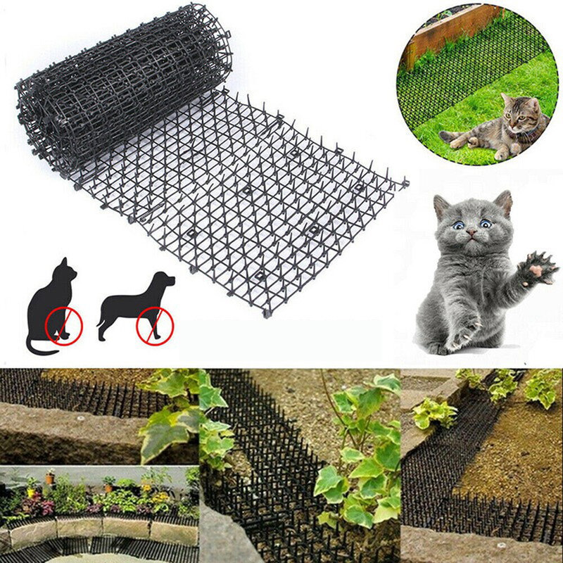 2M tikar Scat anjing kucing, alat pengusir penolak hewan plastik Scarer-Spike Polypropylene Anti alas kucing alat taman rumah tangga