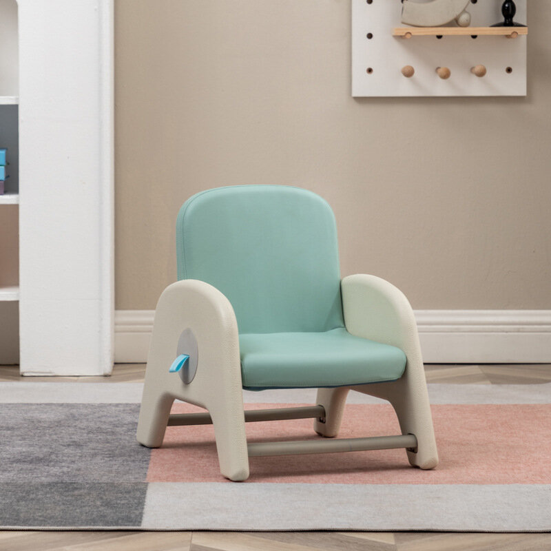Sofá nórdico moderno para niños, silla con elevación ajustable para sala de estar, asientos de cuero con grafiti, Mini banco para balcón