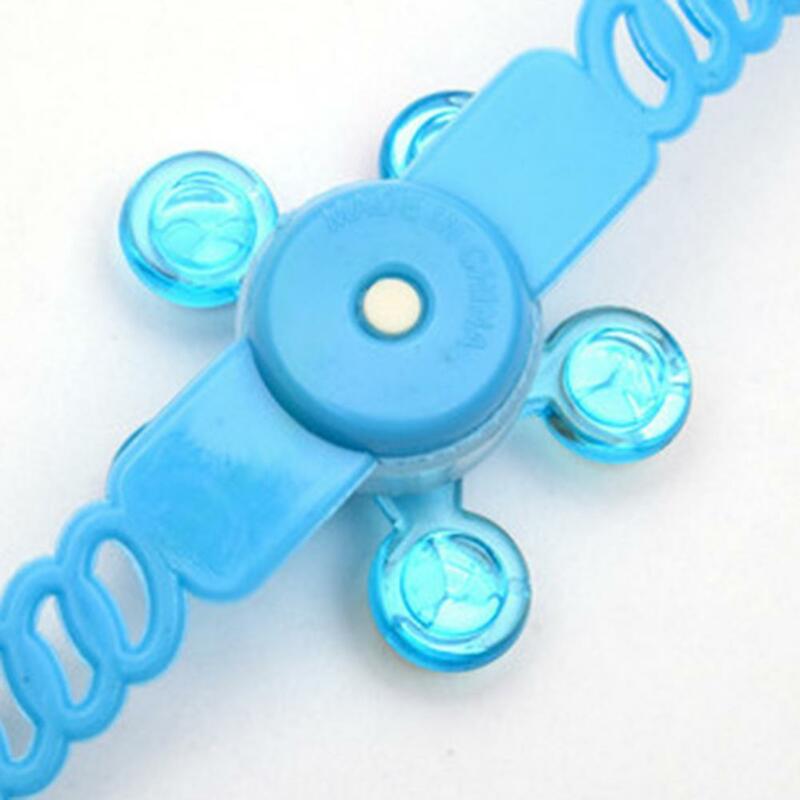 Pulsera giratoria de juguete para niños, anillo luminoso ajustable, banda para la muñeca, Fidget Spinner