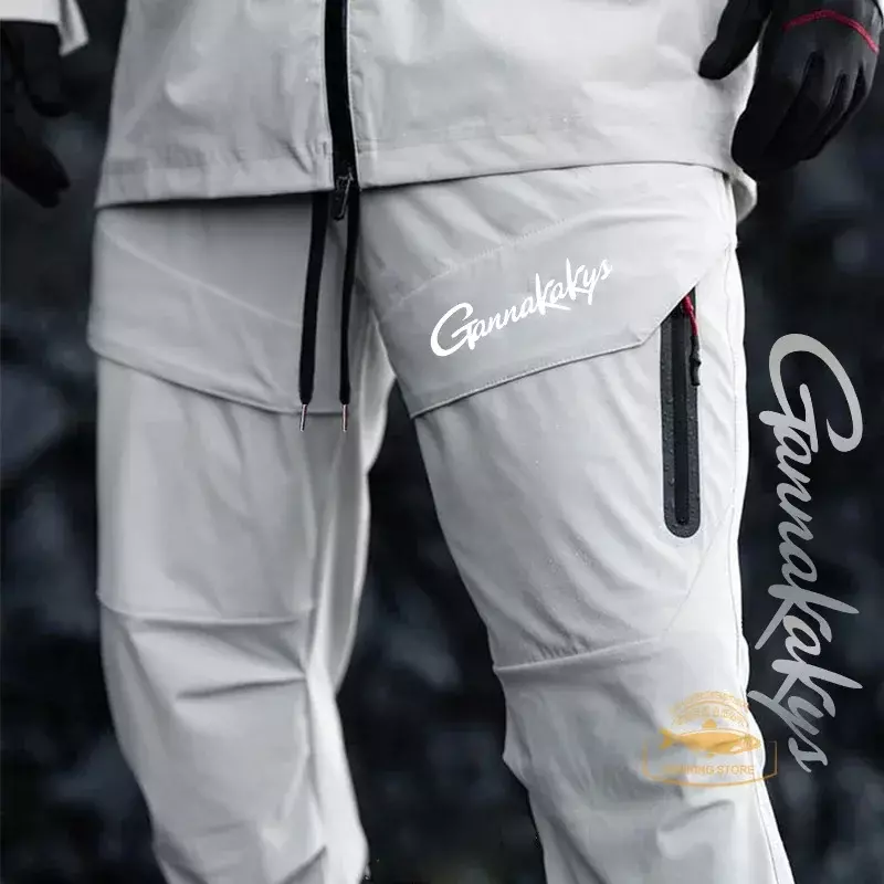 Летние рыболовные штаны 2024, мужские спортивные Воздухопроницаемые быстросохнущие штаны для рыбалки, велосипедные спортивные тренировочные штаны для бега