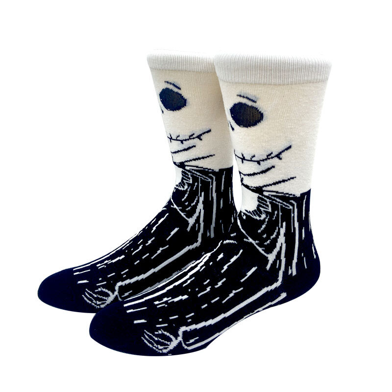 Модные аниме мужские носки Длинные носки до колена для косплея для пар индивидуальные носки в стиле хип-хоп Харадзюку женские забавные носки