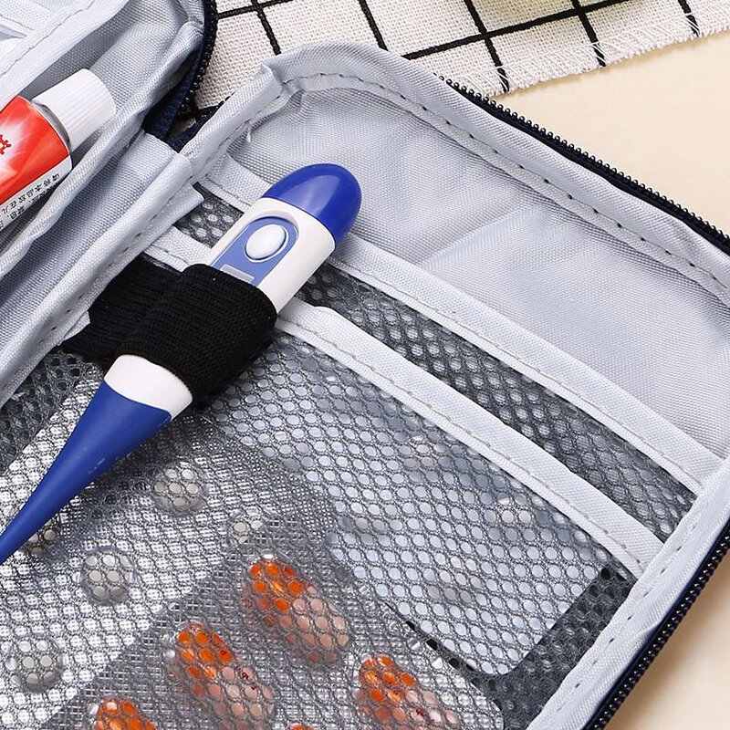 Portable Storage Bag Travel Necessary Small Medicine Classification Organize Package Waterproof Emergency First Aid Pouch Items