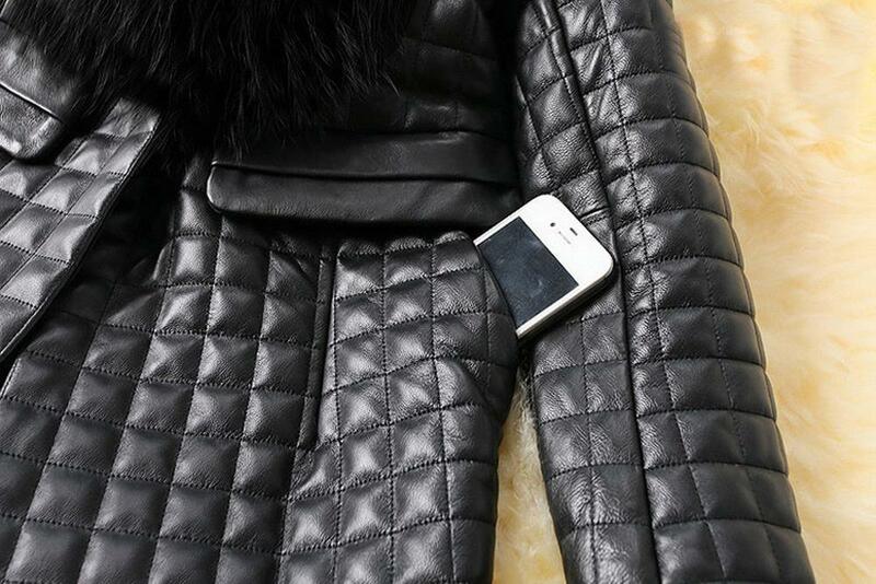 Abrigo de piel sintética para mujer, chaqueta de manga larga, prendas de vestir exteriores largas, prendas de vestir cálidas, color negro, invierno, 2024