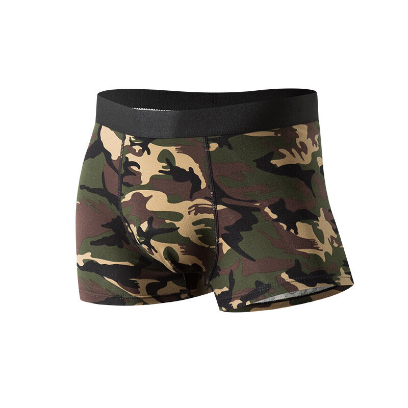CamSolomon-Sous-vêtements militaires en coton pour hommes, boxers sexy, culottes XXXL, caleçons gris, pack confortable, nouvelle marque