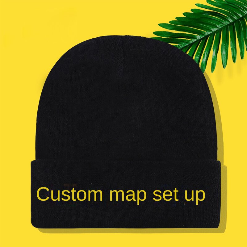Unisex Custom Logo Beanie Hat, malha pulôver, várias posições, Sun Sunshade Cap, bordado, impressão, tingimento, outono, inverno, homens, mulheres