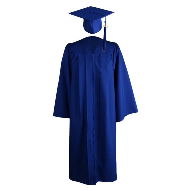 Academic Gown Set Graduation Gown Tassel Unisex Commencement Mortarboard Set For Adult