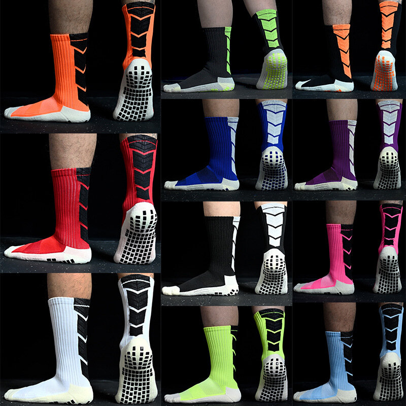 ถุงเท้ากีฬาสำหรับผู้หญิงใหม่สำหรับผู้ชายถุงเท้ายึดซิลิโคนกันลื่น