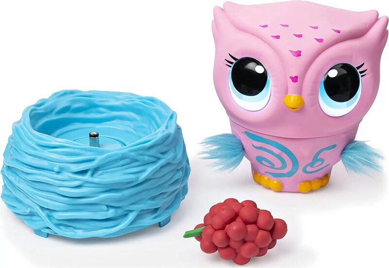 Owleez Mainan Interaktif Burung Hantu Bayi Terbang Asli untuk Anak-anak dengan Lampu & Suara Elektronik Hadiah Mainan Anak Perempuan Penerbangan Induksi Hewan Peliharaan