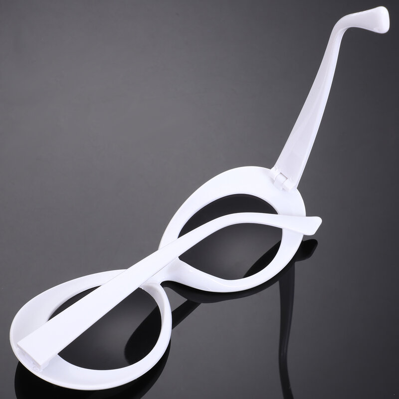 Vintage ovale Sonnenbrille Frauen Retro Sonnenbrille Mann Mode weiblich männlich Eyewearuv400 Glas weiß s17022