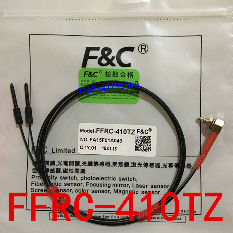 F & C Fibra Óptica Sensor, Novo, Original, FFRC-410TZ, FFRC-420TZ