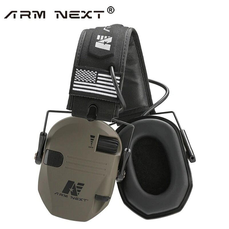 ARM NEXT Tactical Electronic Shooting Earmuffs, Caça Active Noise Reduction Headset, Proteção Auditiva, Original D20