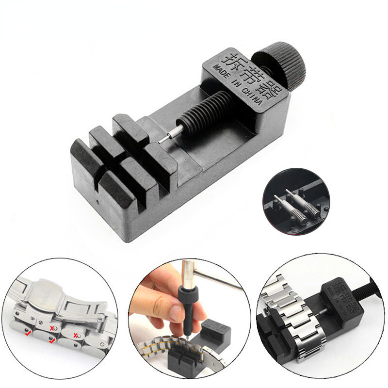 Stainless Steel Watch Band Strap Link Remover Adjustable Tool Slit Strap Bracelet Chain Pin Adjuster Repair Tool Kit