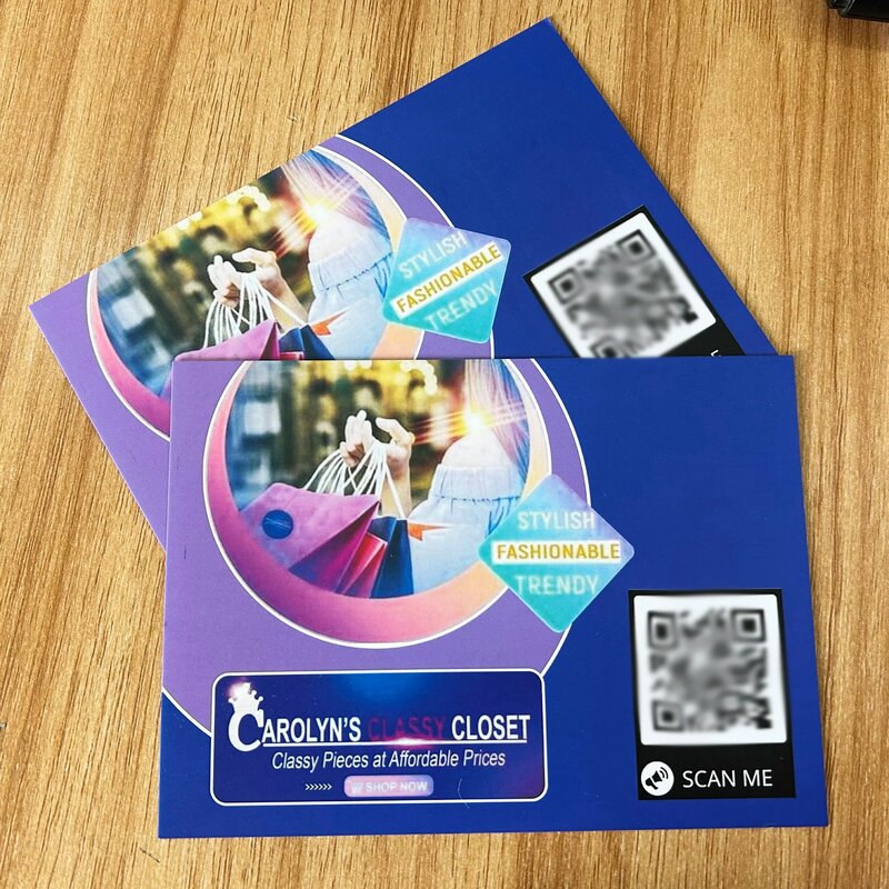 10x14.5cm dwustronna pełnokolorowa karta z podziękowaniami własne logo i karta z zaproszeniem karta podarunkowa karty informacyjnej