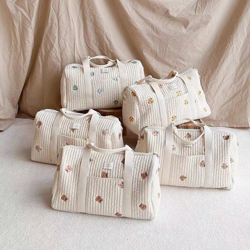 Grande saco de maternidade para o bebê fralda materna mamãe saco acolchoado fralda maternidade pacotes de higiene saco de bagagem de trabalho mãe tote de viagem