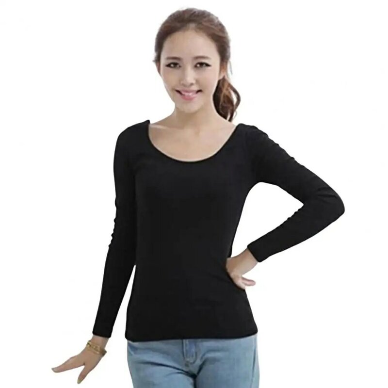 Women Bottoming Blouse  Slim Fit   Lady Bottoming Top Autumn Winter Female Bottomed Blouse